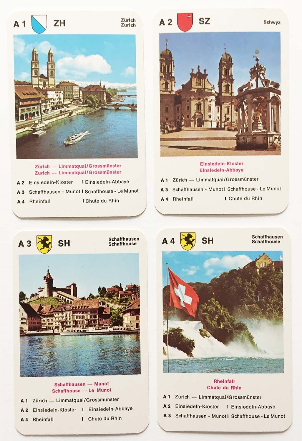 Panorama der Schweiz Quartett