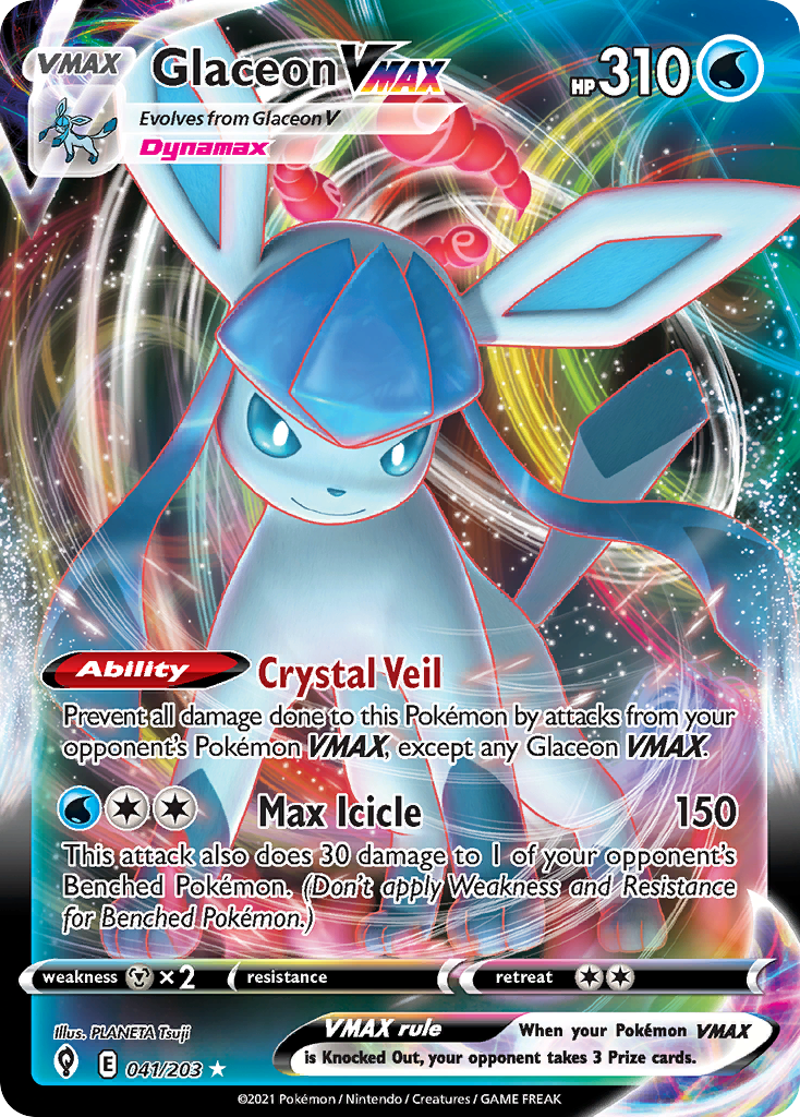 Glaceon VMAX - 041/203 - EN Glaceon VMAX - 041/203 - EN