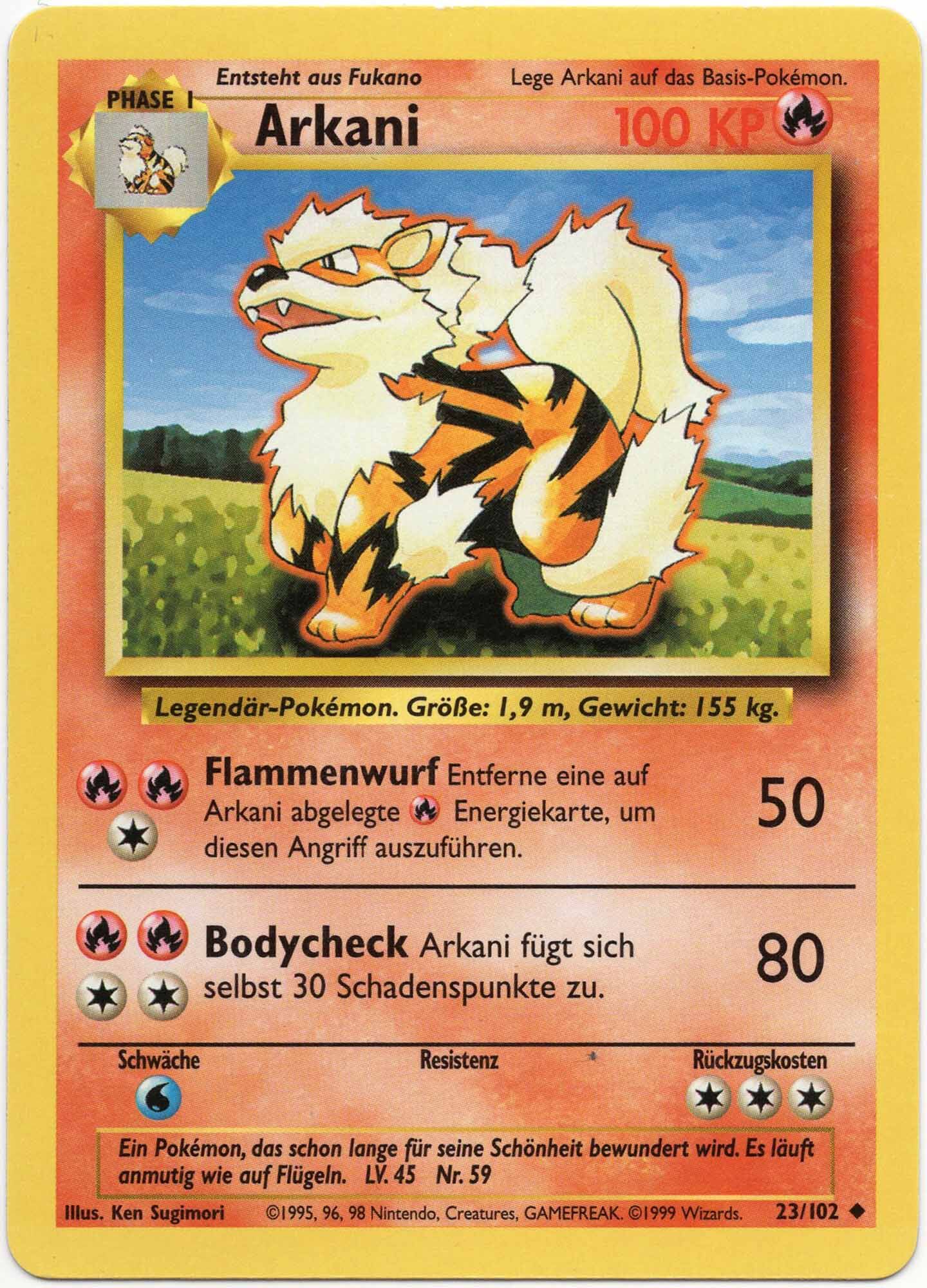 Arkani - 23/102 - Pokémon TCG - Lightly Played