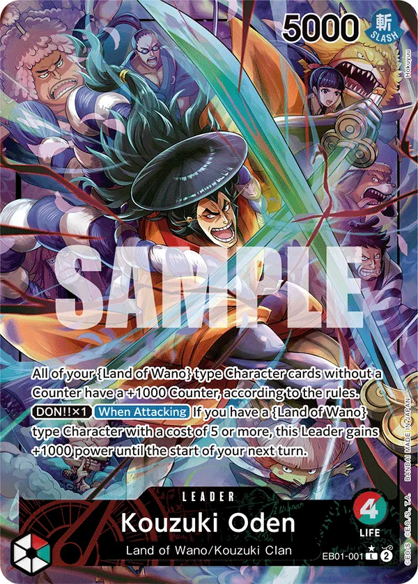 Kouzuki Oden - EB01-001 - Alternate Art Kouzuki Oden - EB01-001 - Alternate Art