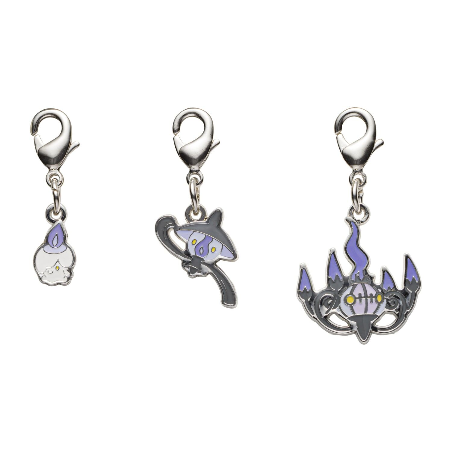 Pokemon Center - Litwick, Lampent, Chandelure Schlüsselanhänger - 3 Stück Pokemon Center - Litwick, Lampent, Chandelure Schlüsselanhänger - 3 Stück