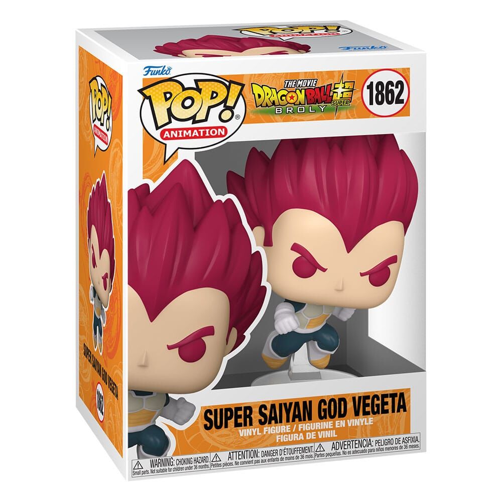Dragon Ball Super Broly POP! Animation Vinyl Figur Super Saiyan God Vegeta 9cm