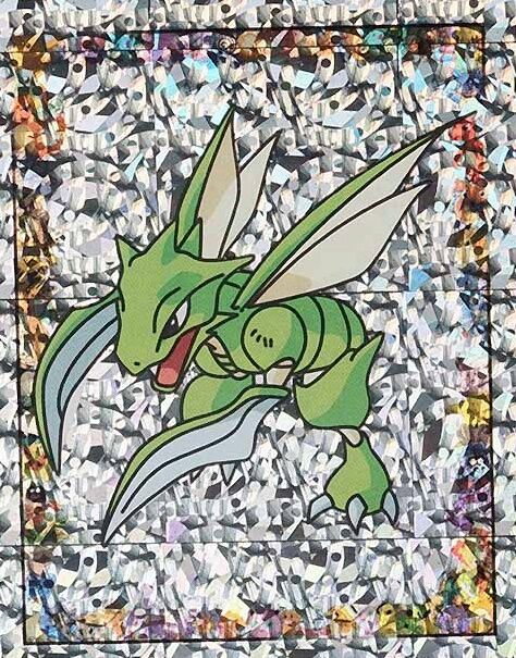 Scyther-Prism - S19 - Merlin Sticker Series 1 Scyther-Prism - S19 - Merlin Sticker Series 1