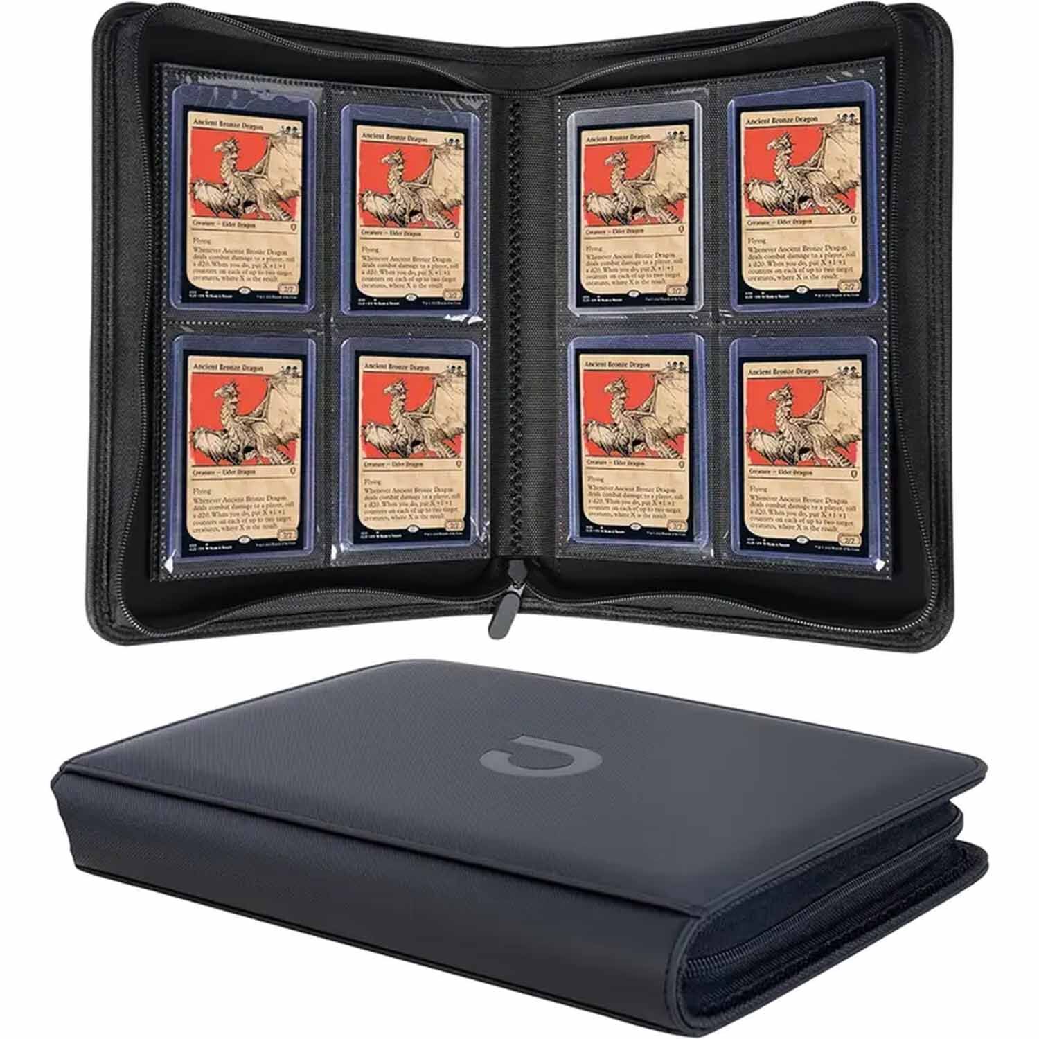 Toploader Binder Order Schwarz (4-Pocket)