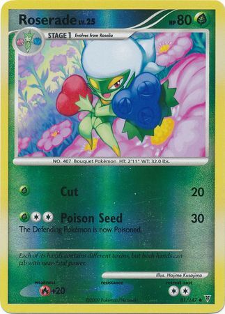 Roserade - 81/147 - Reverse Holo - EN Roserade - 81/147 - Reverse Holo - EN