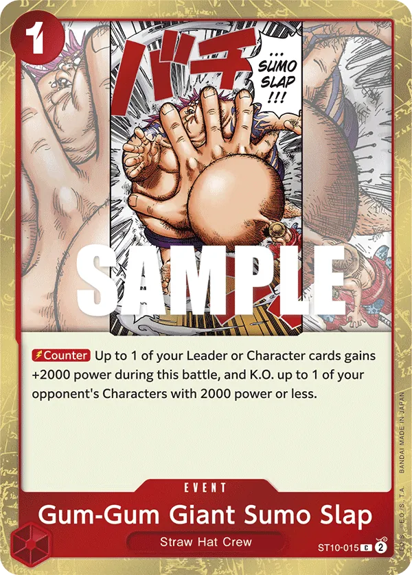 Gum-Gum Giant Sumo Slap - ST10-015 Gum-Gum Giant Sumo Slap - ST10-015