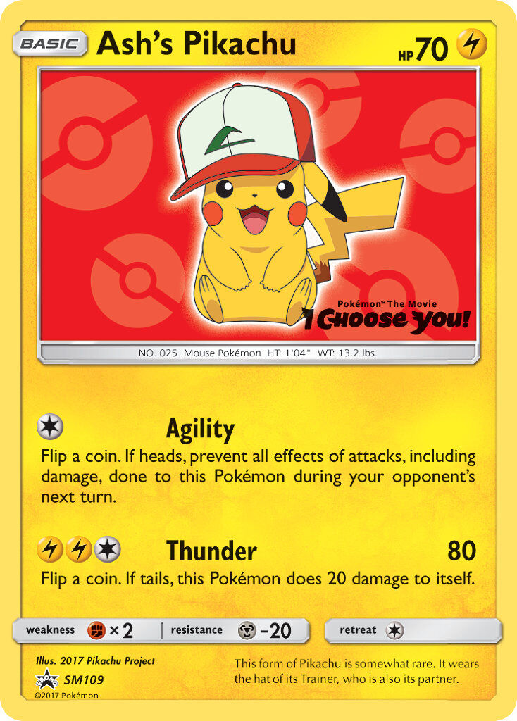 Ash’s Pikachu - SM109/SM109 - EN Ash’s Pikachu - SM109/SM109 - EN