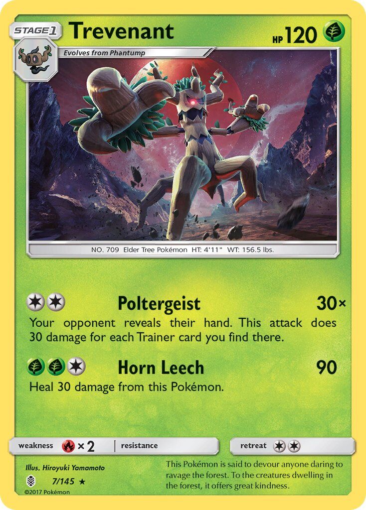 Trevenant - 7/145 - Pokémon TCG - Lightly Played - EN