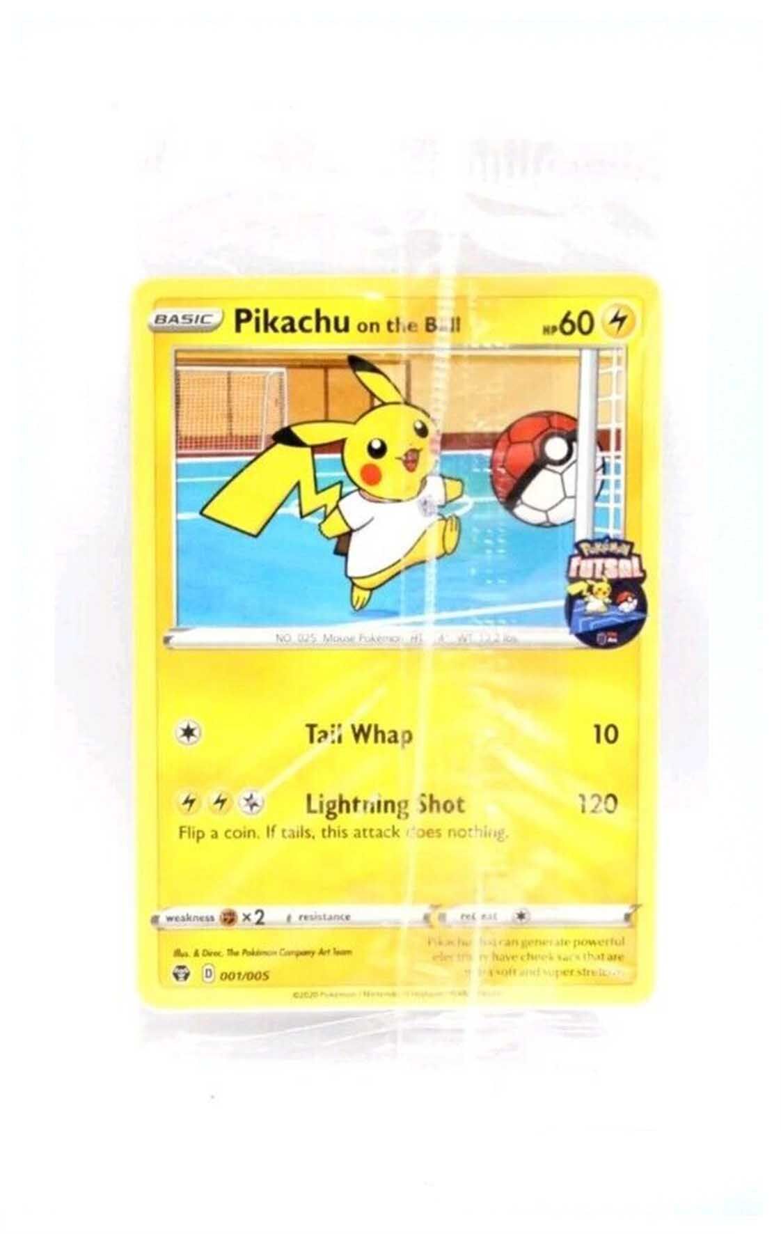 Pikachu On The Ball 001/005 - Futsal Promo Sealed - Pokémon TCG