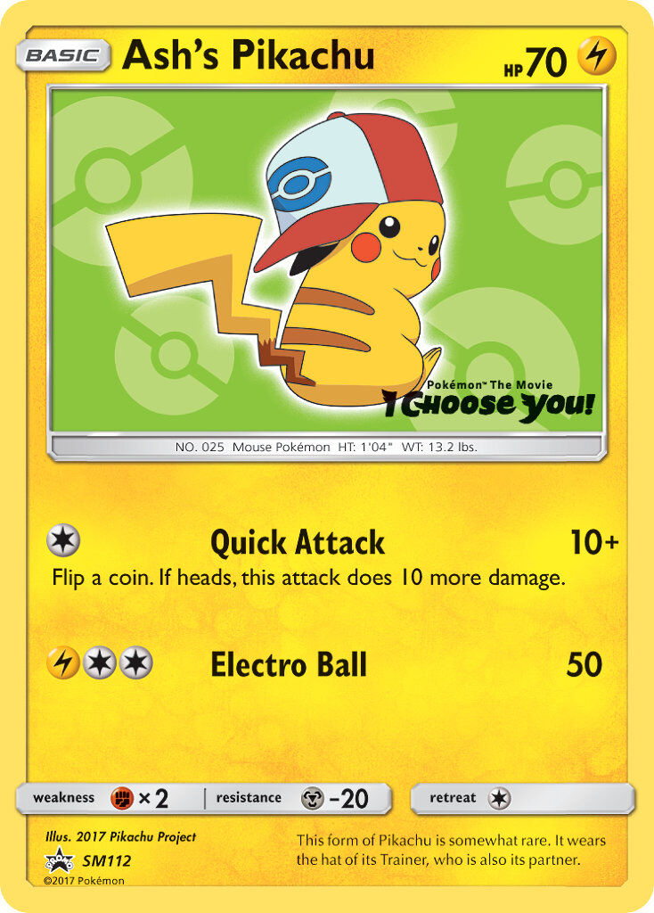 Ash’s Pikachu - SM112/SM112 - EN Ash’s Pikachu - SM112/SM112 - EN