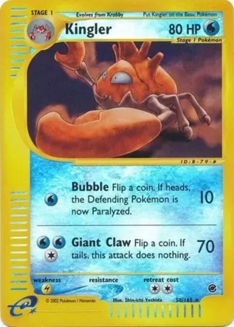 Kingler - 50/165 - Reverse Holo - EN Kingler - 50/165 - Reverse Holo - EN