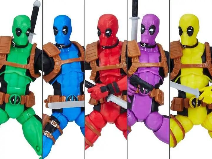 Marvel Deadpool Rainbow Squad Exclusive Action Figure 5-Pack [Solo, Terror, Slapstick, Foolkiller & Deadpool]