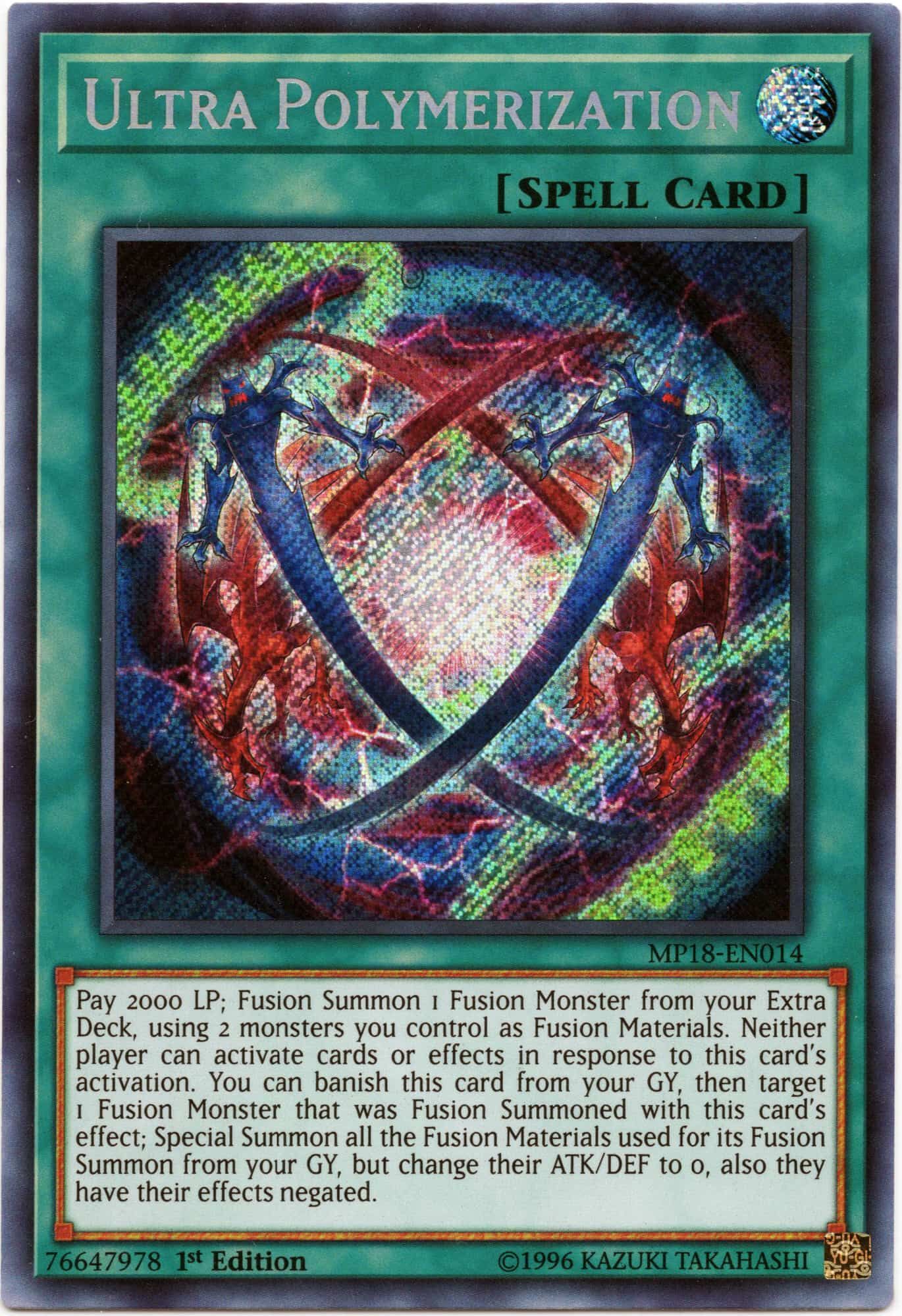 ultra-polymerization-mp18-en014-secret-rare-1st-edition-near-mint-min Ultra Polymerization - MP18-EN014 - Secret Rare - 1st Edition - Near Mint