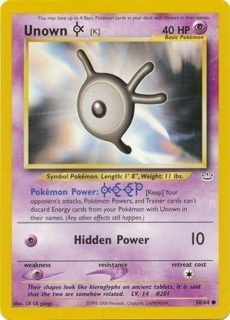 Unown K - 58/66 - Unlimited - EN