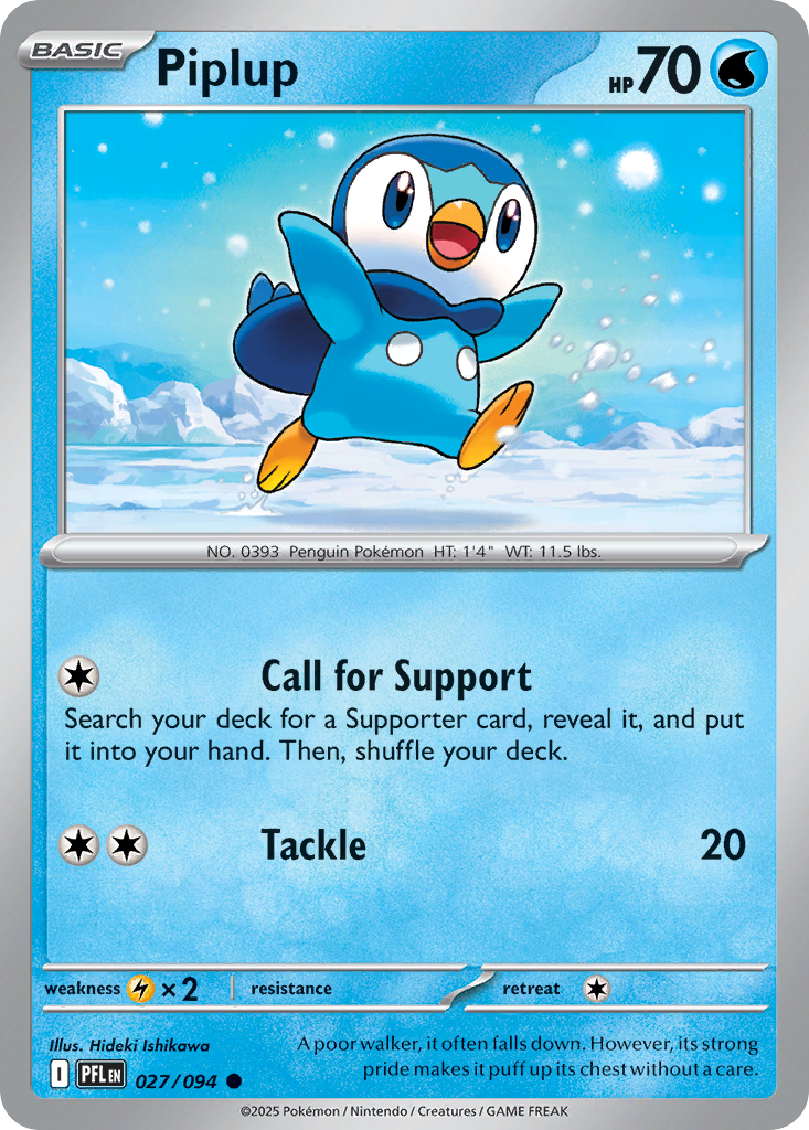 Piplup - 027/094 - EN