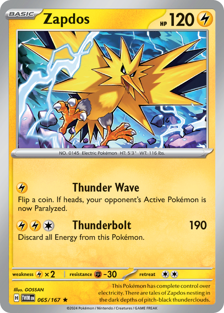 Zapdos - 065/167 - EN Zapdos - 065/167 - EN