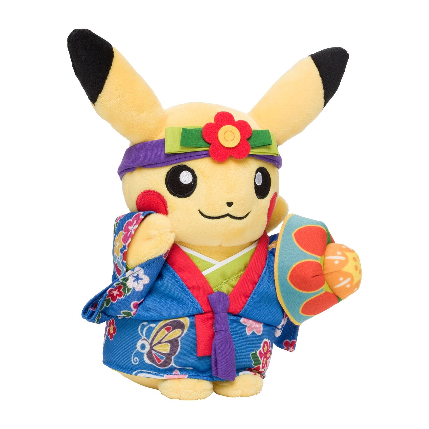 Pokemon Center 2022 Okinawa Ryubu Pikachu Plush - 20 cm