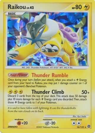 Raikou - 16/132 - Cracked Ice Holo - EN