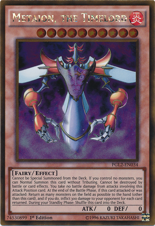 Metaion, Herr der Zeit - PGL2-034 - Gold Rare - 1. Auflage Metaion, Herr der Zeit - PGL2-034 - Gold Rare - 1. Auflage