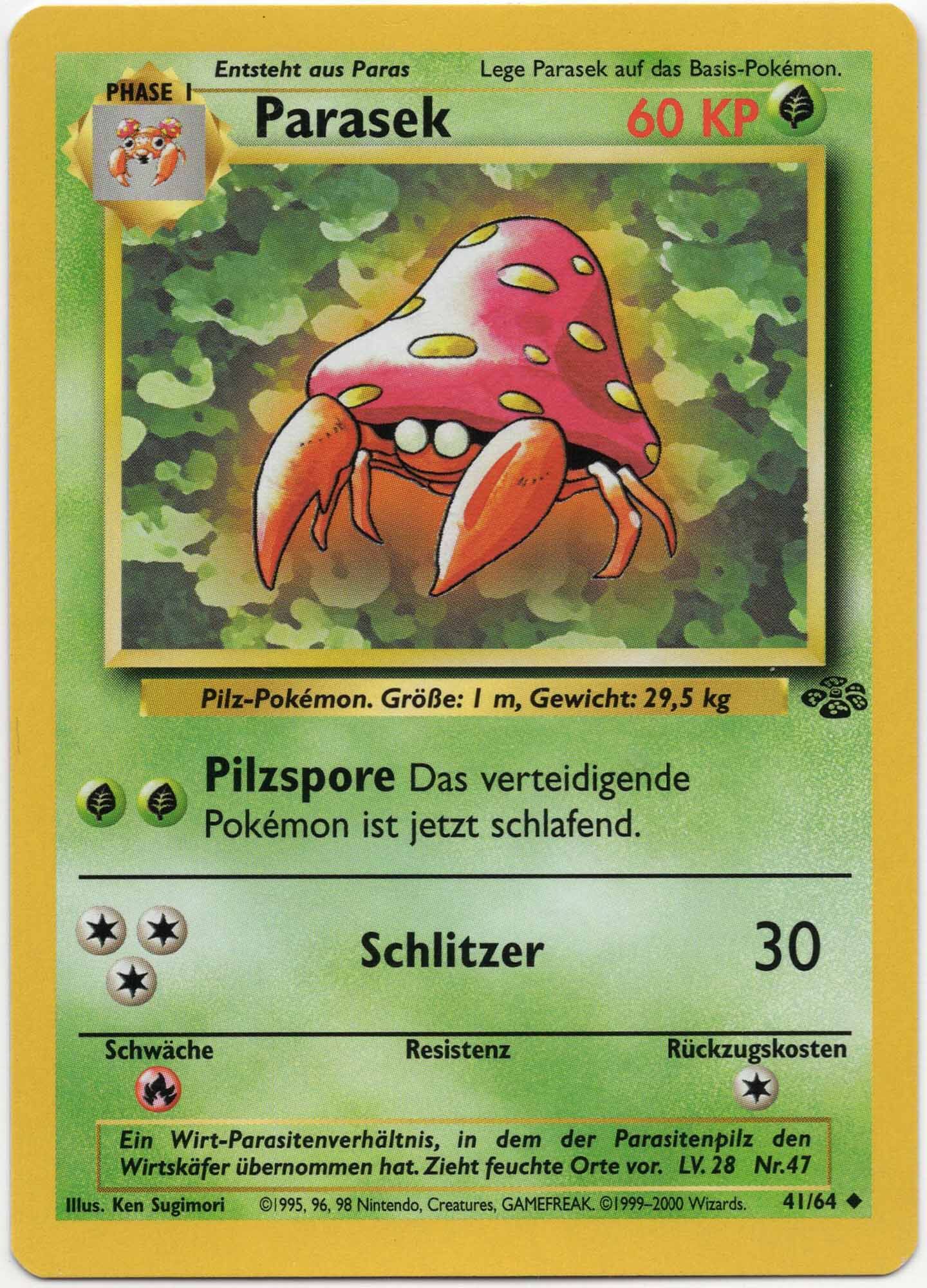 parasek-41-64-pok-mon-tcg Parasek - 41/64 - Pokémon TCG