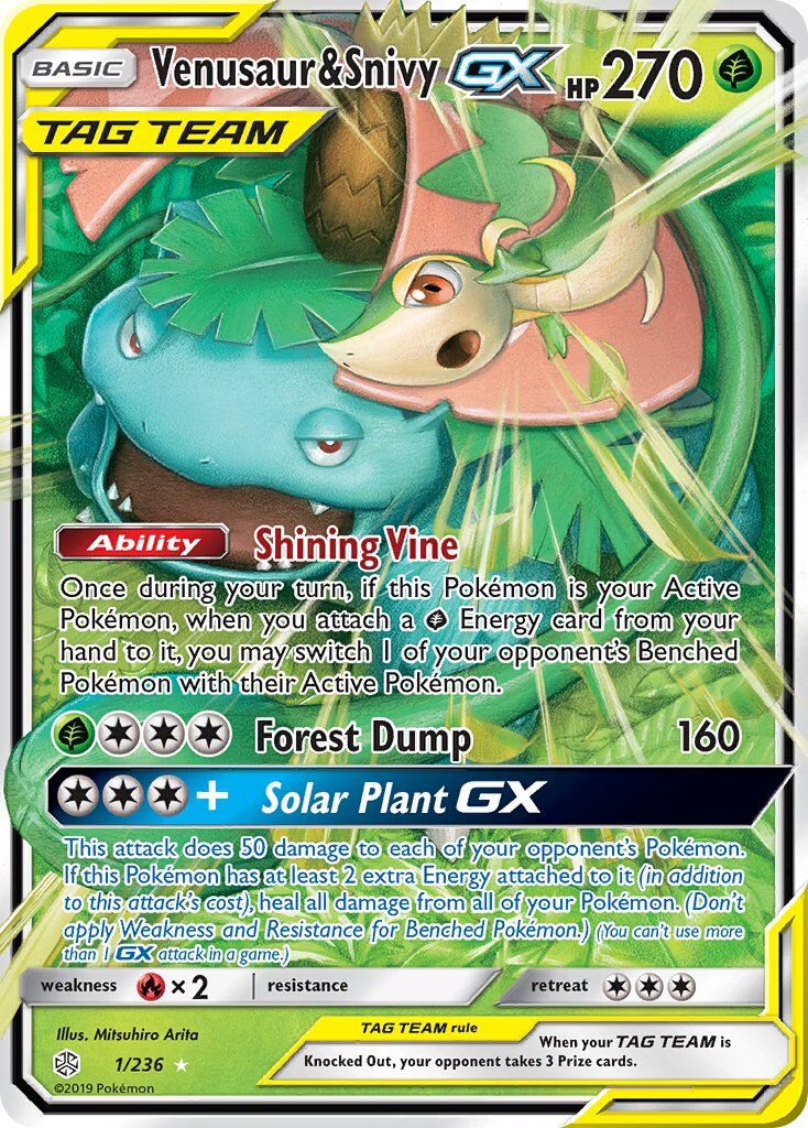 Venusaur & Snivy-GX - 1/236 - EN Venusaur & Snivy-GX - 1/236 - EN