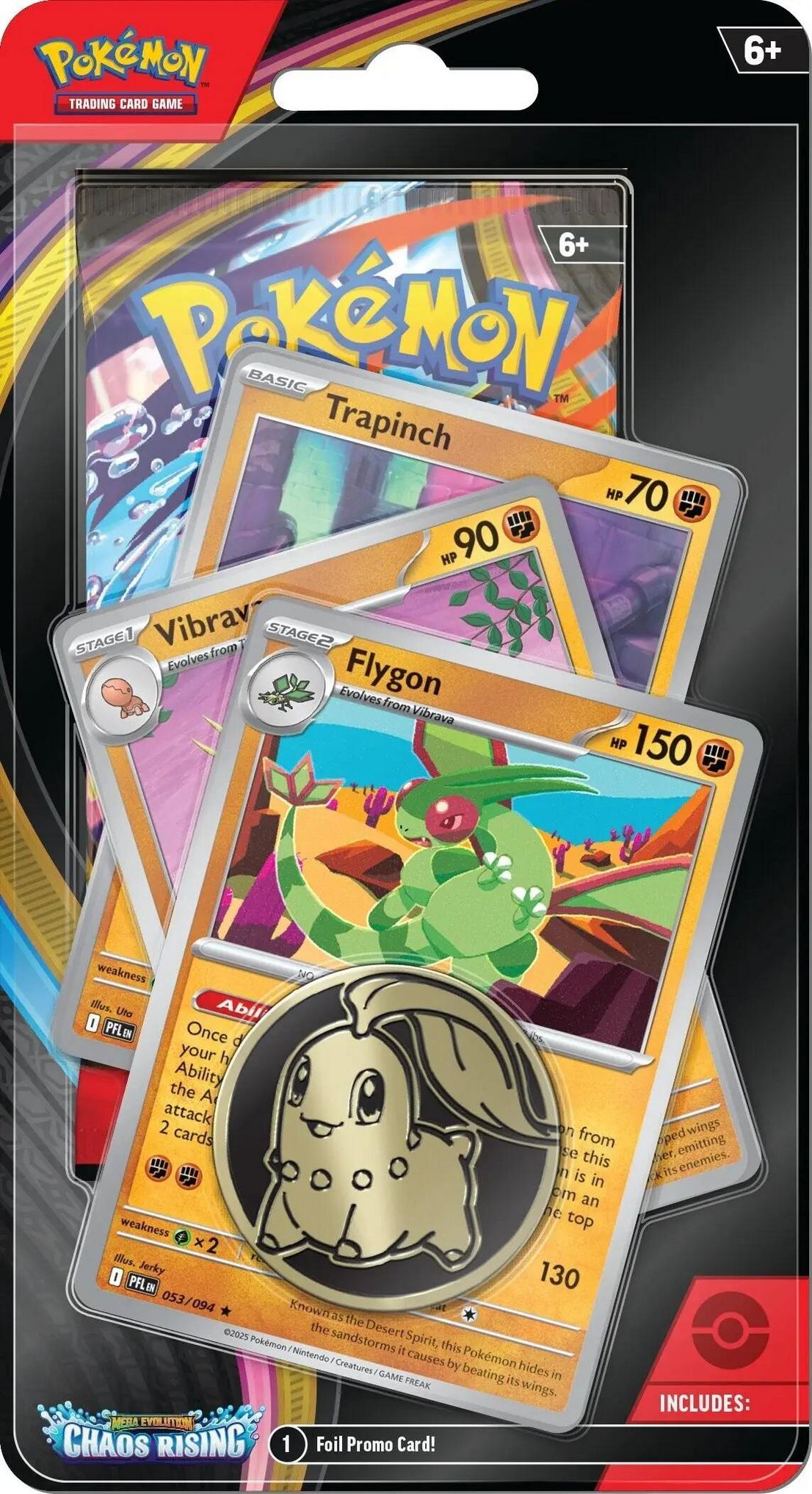Pokémon TCG: Mega Evolution (ME04) - Chaos Rising Flygon Premium Checklane Blister - EN Pokémon TCG: Mega Evolution (ME04) - Chaos Rising Flygon Premium Checklane Blister - EN