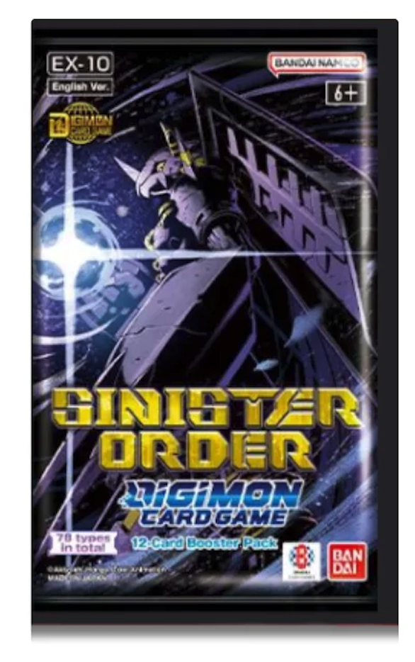 Sinister Order EX10 Extra Booster Pack - Digimon Card Game - EN Sinister Order EX10 Extra Booster Pack - Digimon Card Game - EN