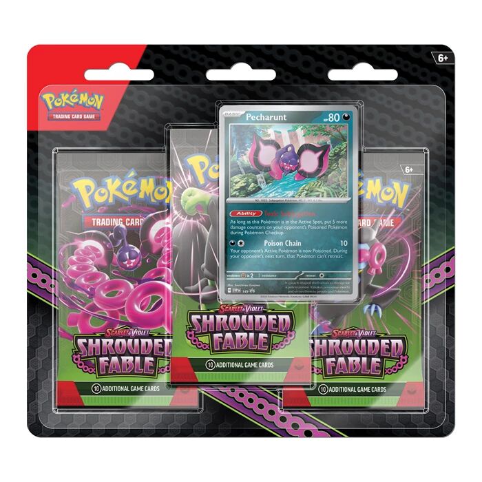 Pokémon TCG: Scarlet & Violet Shrouded Fable 3-Pack Blisters - EN Pokémon TCG: Scarlet & Violet Shrouded Fable 3-Pack Blisters - EN