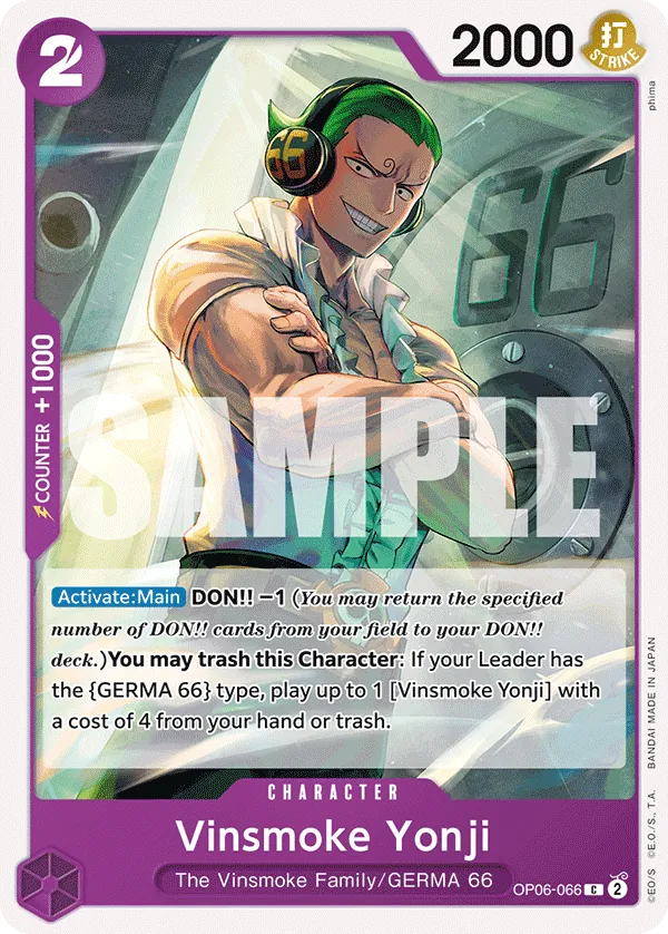 Vinsmoke Yonji - OP06-066 Vinsmoke Yonji - OP06-066