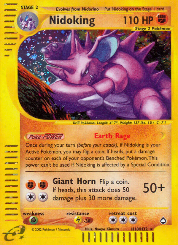 Nidoking - H18/H32 - Holo Rare - EN Nidoking - H18/H32 - Holo Rare - EN