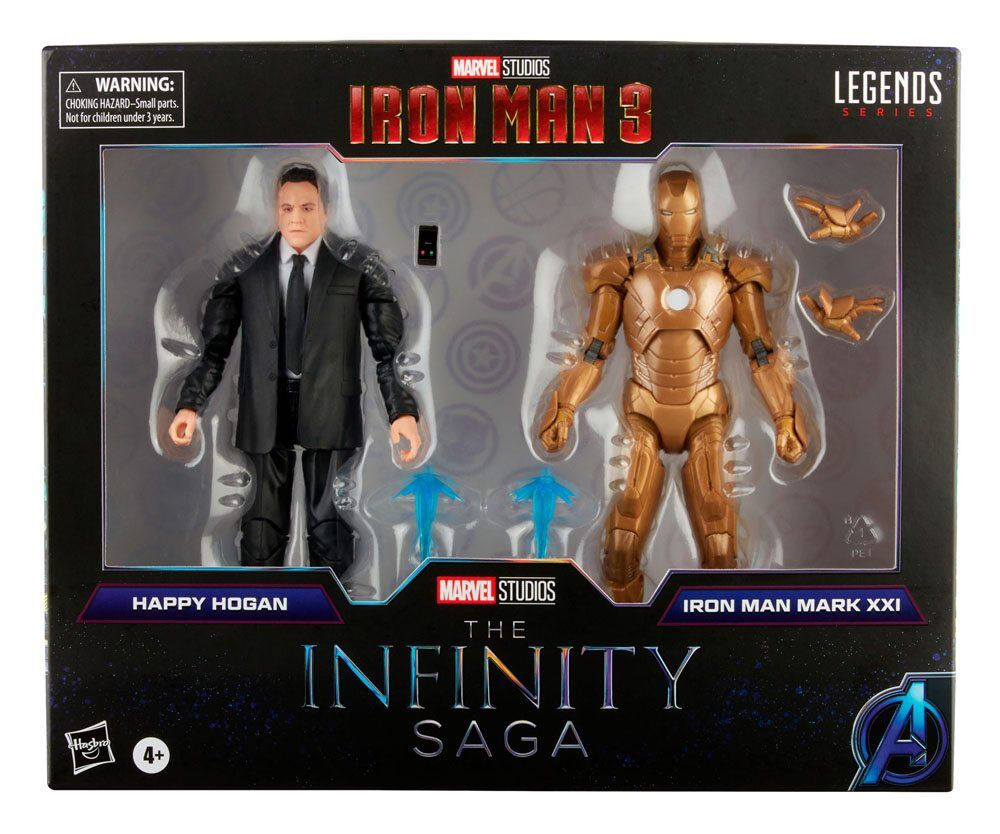 The Infinity Saga Marvel Legends Actionfiguren 2-Pack 2021 Happy Hogan & Iron Man 15 cm