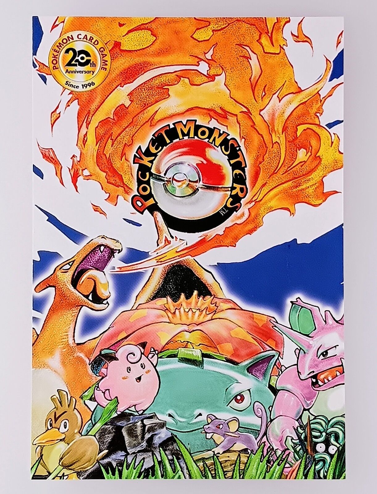 Pokemon 20th Anniversary Postcard Charizard 2016 Nintendo (3 Stück Sealed) Pokemon 20th Anniversary Postcard Charizard 2016 Nintendo (3 Stück Sealed)
