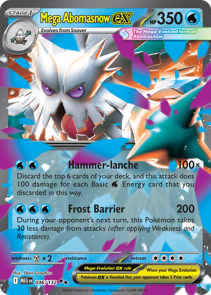 Mega Abomasnow ex - 036/132 - EN