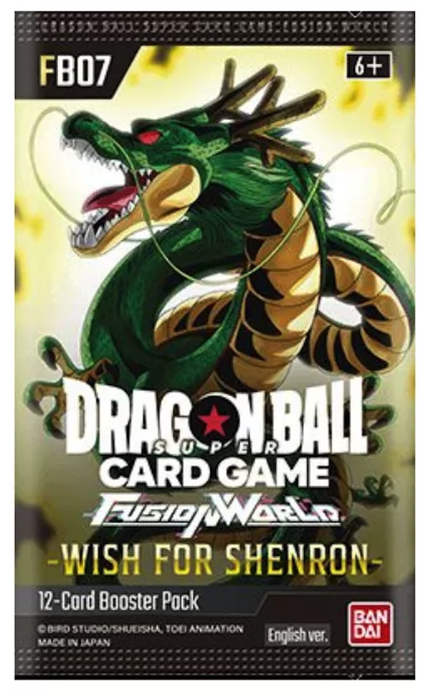 Fusion World Wish For Shenron FB07 Booster Pack - Dragon Ball Super Card Game - EN Fusion World Wish For Shenron FB07 Booster Pack - Dragon Ball Super Card Game - EN