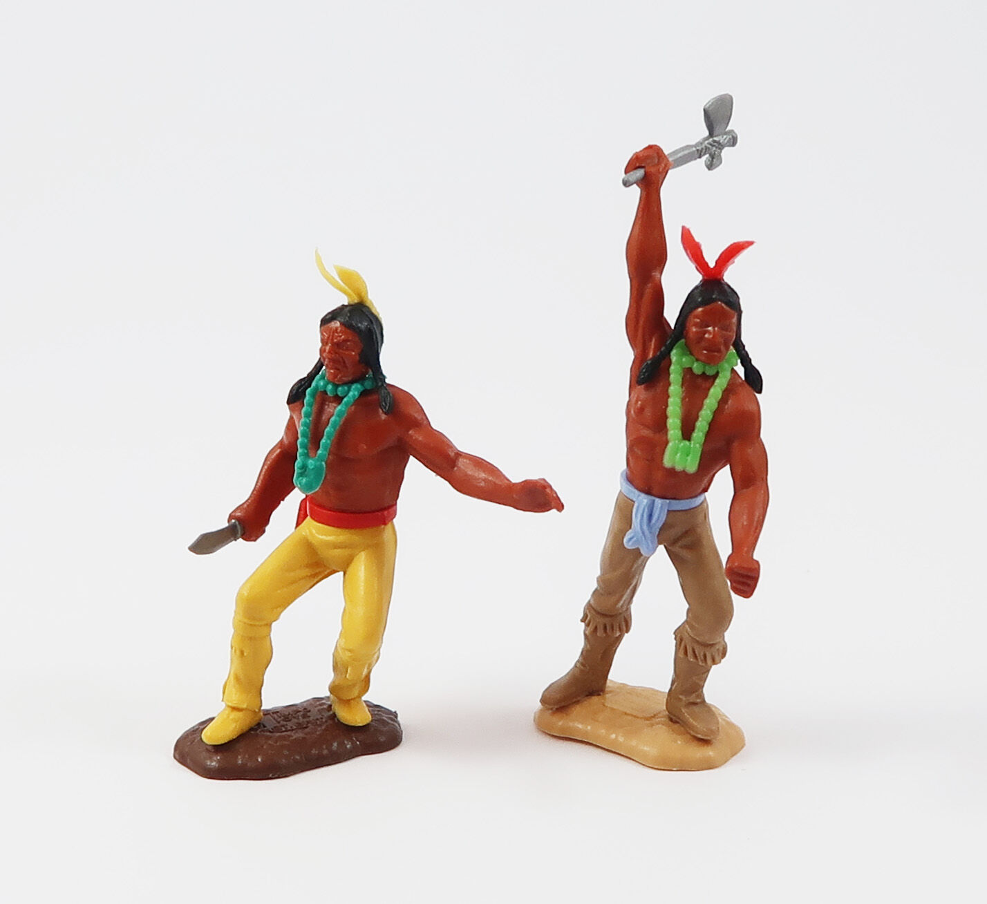 Timpo 2 Indianer mit Messer und Tomahawk