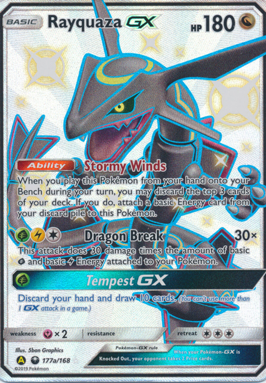 rayquaza-gx-pok-mon-xxl-tcg Rayquaza GX 177a/168 - Pokémon XXL TCG