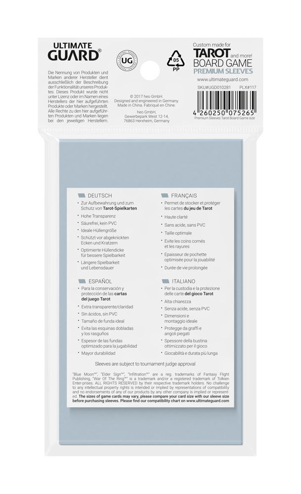 Ultimate Guard Premium Soft Sleeves für Booster Packs (50 pro pack)
