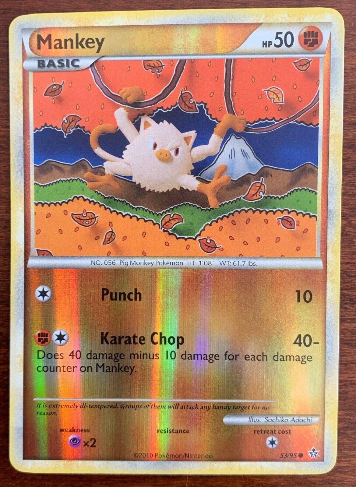 Mankey - 53/95 - Reverse Holo - EN