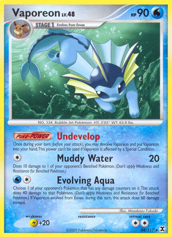 Vaporeon - 34/111 - EN Vaporeon - 34/111 - EN
