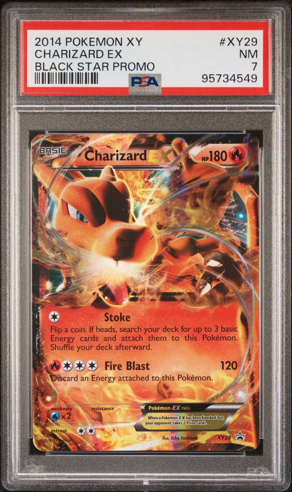 2014 POKEMON XY BLACK STAR PROMO XY29 CHARIZARD EX - PSA 7 NM - Pokémon 2014 POKEMON XY BLACK STAR PROMO XY29 CHARIZARD EX - PSA 7 NM - Pokémon