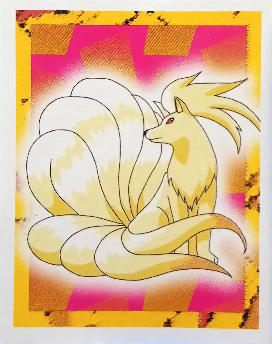 Ninetales - 38 - Merlin Sticker Series 1