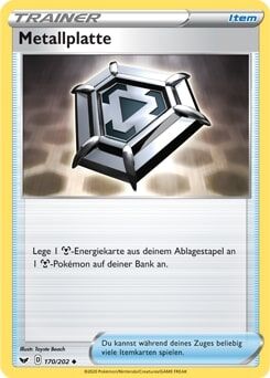 metallplatte-pok-mon-tcg Metallplatte 170/202 - Pokémon TCG