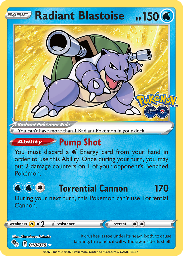 Radiant Blastoise - 018/88 - EN Radiant Blastoise - 018/88 - EN