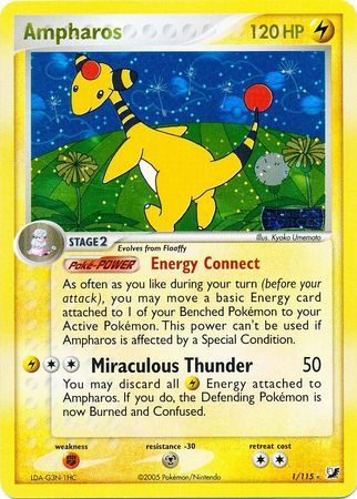 Ampharos - 1/115 - Reverse Holo - EN