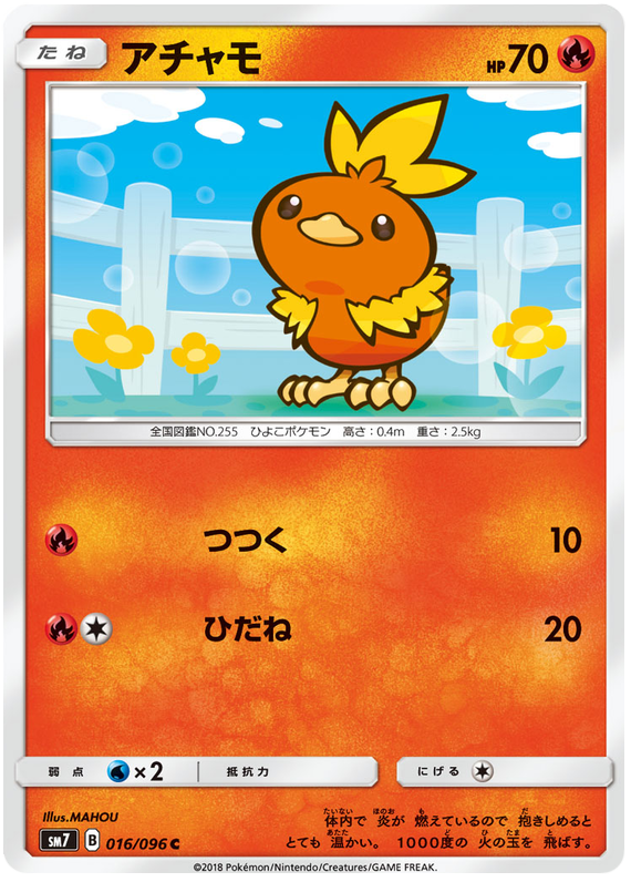 Torchic - sm7 016/096 - JP