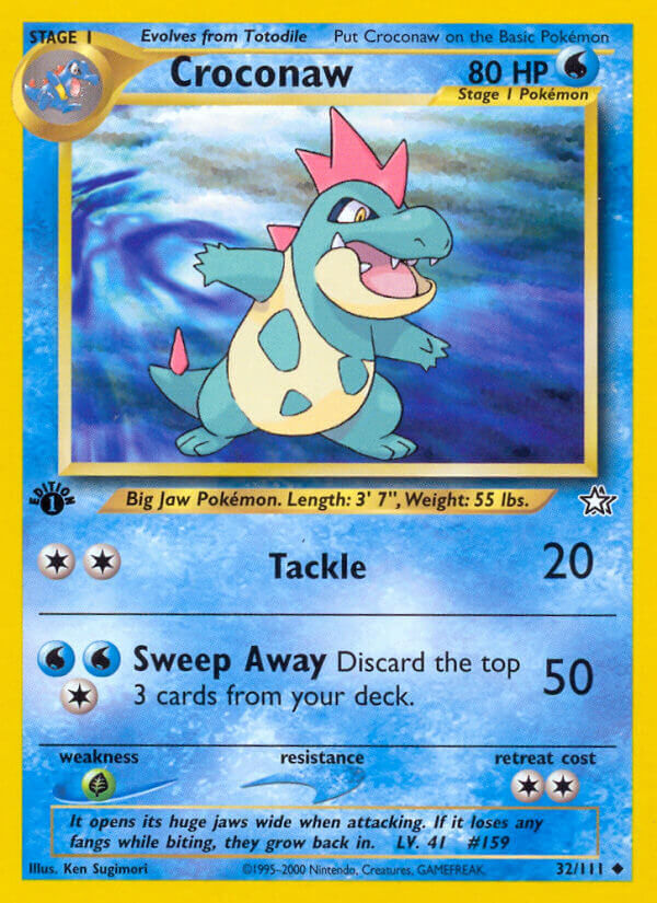 Croconaw - 32/111 - 1st Edition - EN