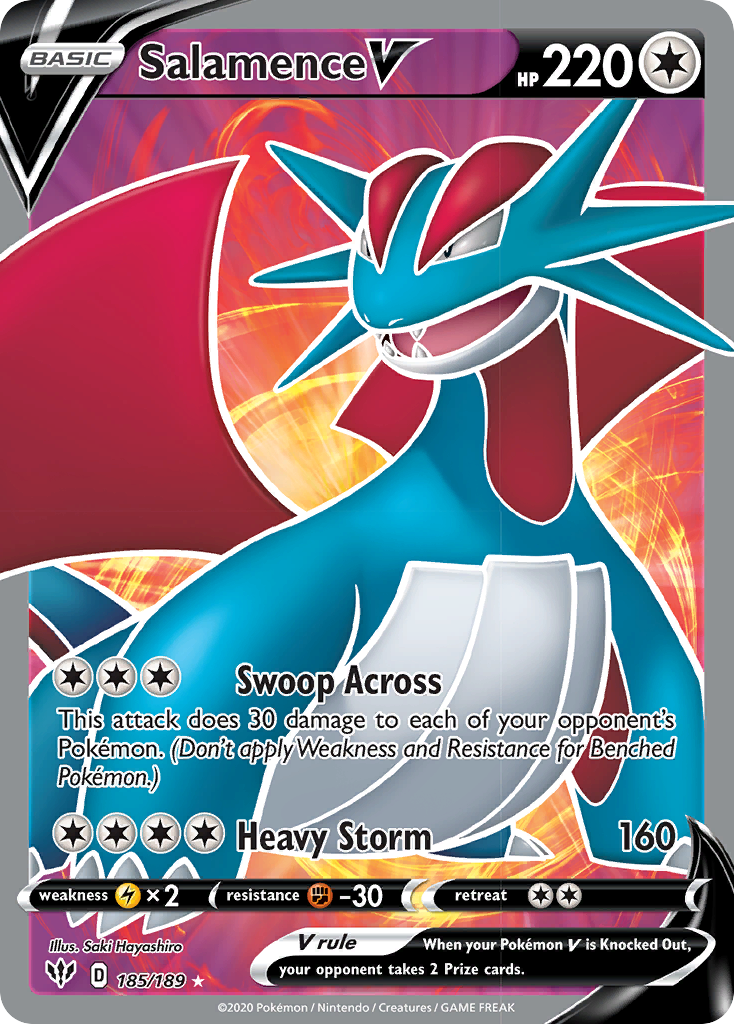 Salamence V - 185/189 - EN