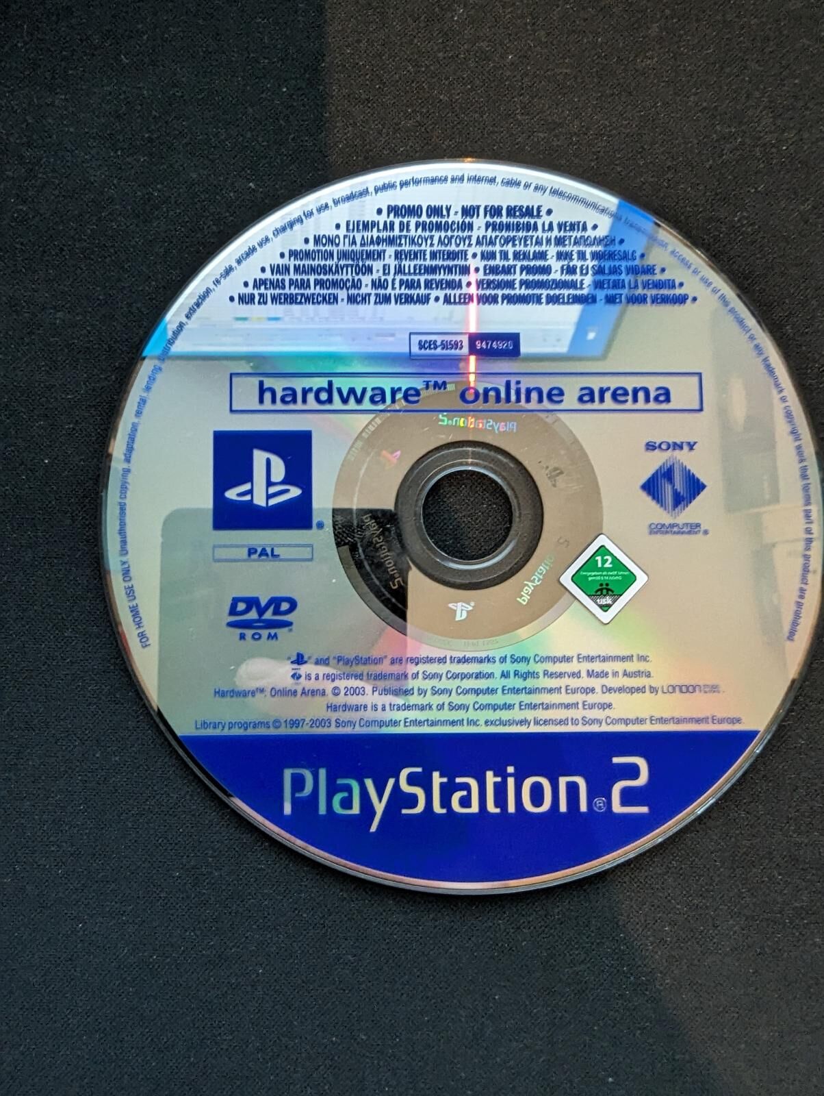 Hardware Online Arena [Promo Not For Resale] - OVP - PS2 - EN