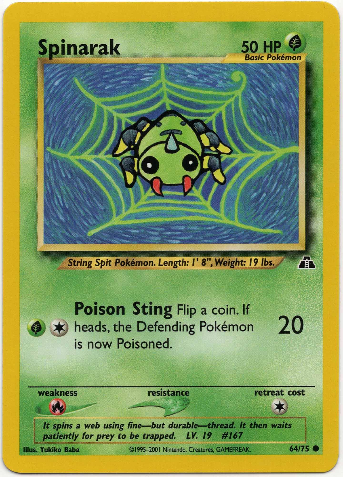 spinarak-64-75-pok-mon-tcg Spinarak - 64/75 - Pokémon TCG