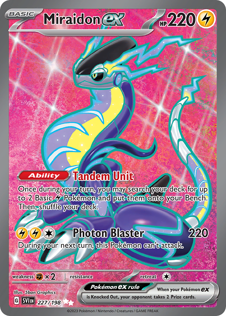 Miraidon ex - 227/198 - EN Miraidon ex - 227/198 - EN